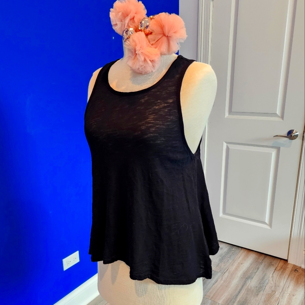 Bobi Black Sleeveless Women's Top Size L